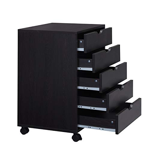 Vicllax 5 Drawer Unit Mobile File Under Desk Storage Cart for