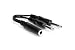 Hosa YPP-106 1/4" TSF to Dual 1/4" TS Y Cable