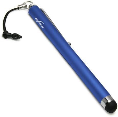 Kindle Fire Stylus Pen, BoxWave® [Capacitive Stylus] Rubber Tip Capacitive Stylus Pen for Amazon Kindle Fire - Lunar Blue