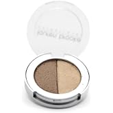 Lauren Brooke Cosmetiques Pressed Eyeshadow Duo, Natural, Organic Makeup (Taupe/Tahiti)