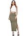 ROMWE Women's Side Slit Slim Fit Pencil Skirt