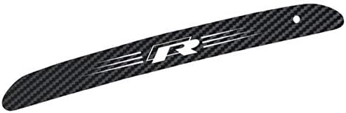 Adatech Brake Light Sticker with R Logo - Carbon-Fibre Colour