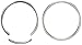 Forbidden Body Jewelry Set of 18g 7/16 Inch Surgical Steel Seamless Segment Hoop Piercing Rings