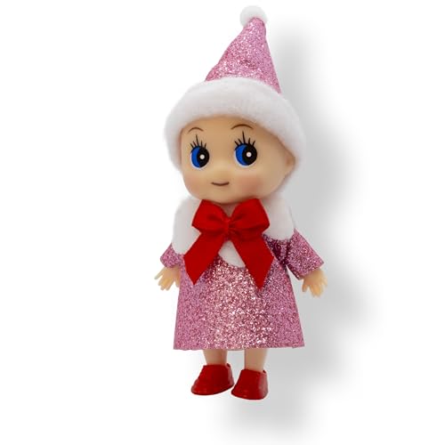 LitoMagic Baby Elf Doll in Pink Dress