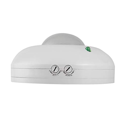AC 220V-240V 50Hz Ceiling Recessed Human Body Induction Switch Detector Infrared Motion Sensor 360 Degree Human Body Inductor - White
