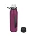 Takeya 22 Ounce Classic Glass Water Bottle with Silicone Sleeve and Twist Cap, Purple