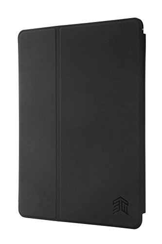 STM Studio case designed to fit Apple iPad 5th Gen 9.7, iPad 6th Gen 9.7, iPad Pro 9.7, iPad Air 1, iPad Air 2 - Black / Smoke