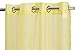 Ruthy's Textile Yellow Sheer Curtains 84 Inches Long Grommet Window Treatment Voile Panels 54