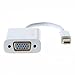 CableCreation Mini DP to VGA Adapter 1080P, Mini DisplayPort (Thunderbolt 2) Cord Compatible with Mackbook Pro/Air, iMac, HD Monitors, Projector, Surface Pro. White