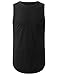 URBANCREWS Mens Hipster Hip Hop Basic Muscle Tank Top Tee
