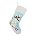 Alice Doria 21“ Crewel Stitch Embroidery Christmas Stocking with Skiing Polar Bear Pattern …