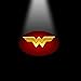 3D Ghost Shadow Emblems Wireless Door Logo Shadow Ghost Lights (2pcs) fit Ford Focus 2 Fiesta F150 Mondeo Transit Mustang etc (Red Wonder Women)