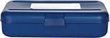 Staples Pencil Box, Translucent Blue