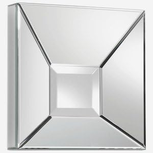 Cyan lighting 06382 Pentallica - 15.75" Square Mirror, Clear Finish