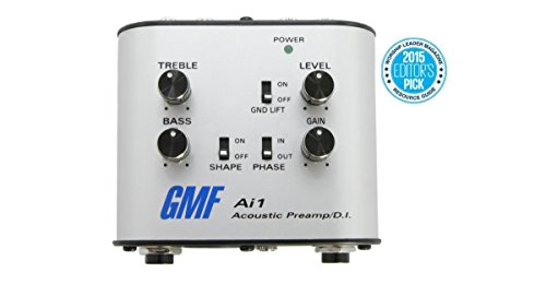 GMF Ai1 Acoustic Preamp and D.I. - Direct Box For Guitar and Other Acoustic Instruments - 3in1 Analog DI Box, Direct To Amp Preamp and EQ, Headphone Amp - Thumbnail 3