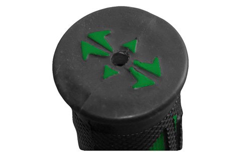 Yana Shiki GRP-4086-GREEN Rubber Slip-on Sport Bike Grips for 7/8" Handle Bars