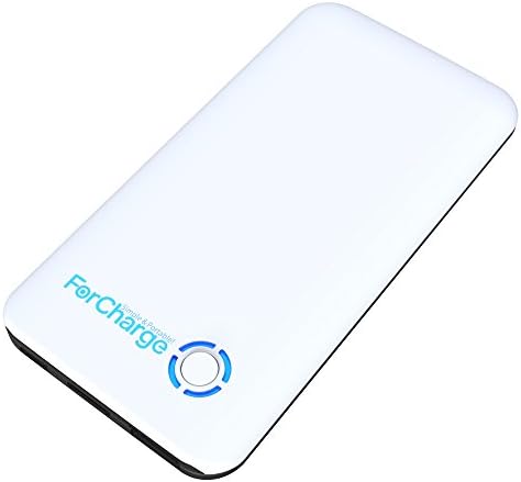 OTG Power Bank Slim Portable Charger with TF card Reader 8-256GB for for iPad, iPhone, Type C phones (Black+White)