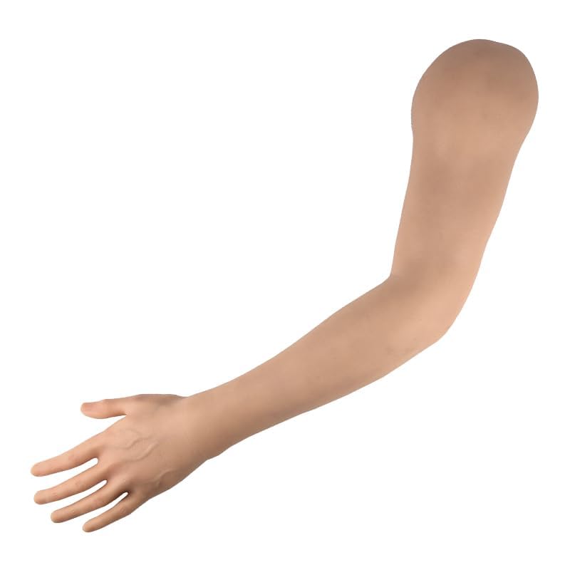 Photo 1 of Silicone Tattoo arm, Highly Realistic arm, Tattoo Art Display arm, Tattoo Practice arm, Tattoo Fake Skin Built-in Steel Frame, Joints can be Moved