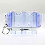 L-Style Krystal Flight Case Plastic with Wristband Extra Flights Holder - Clear Blue