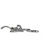 Amarine-made-Stainless-Steel-Hold-Down-Clamp-locking-Cam-Latch-Boat-Caravan