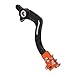 Motorcycle Rear Foot Brake Pedal Lever For KTM Husqvarna SX SX-F XC XC-F XC-W XCF-W EXC EXC-F EXC-R SMR SXS SXS-F XCR-W 125 144 150 200 250 300 350 400 450 500 505 530 - CNC Orange