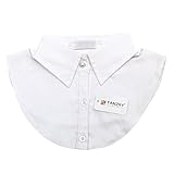 TANZKY® Lady PeterPan Fake Collar Detachable Blouse Half Shirts 3 Colors (White)