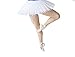 WENDYWU Women Professional Swan Ballet Tutu Skirt Hard Organdy Platter Performance Leotard Skirt
