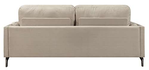 Elle Decor Remi Sofa, Fabric, Cream