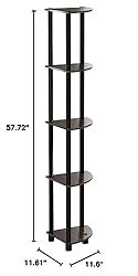 Furinno Turn-N-Tube 5 Tier Corner Display Rack