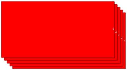 Intermediate Cal Vinyl Made in USA, Assembled by DevonPro 12" x 24" 05 Sheets (Glossy Red)