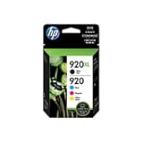 HP 920XL/920 High Yield Black and Standard Color Ink, Combo Pack