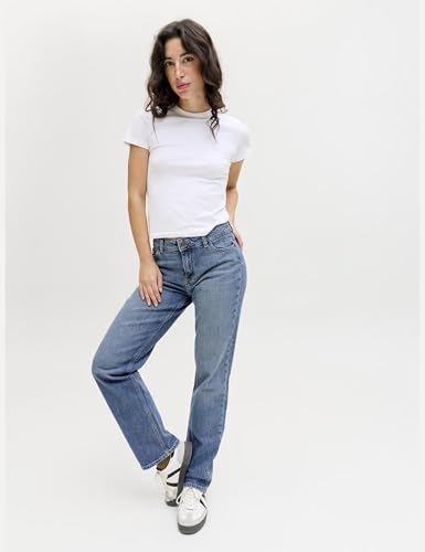 Jack & Jones Damen Jxnice Sl-STR Mw C8164 DNM Noos Jeanshose, Medium Blue Denim, 30W / 30L EU