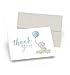 Elephant Baby Shower Thank You Cards - Set of 10 Elephant Thank You Baby Shower Cards With 10 Envelopes - Thank You Cards With Elephants - Designed, Printed and Packaged in the USA by Palmer Street Press (Blue)