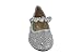 Shoe Dezigns FU 037 KM Little Girls Rhinestone Ballet Ballerina Flats Silver Glitter