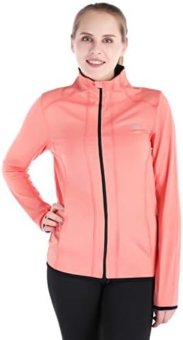 Dolcevida Women’s Full Zip Long Sleeves Running Activewear Yoga Track Athletic Jackets