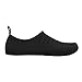 Coser Paradise Womens Mens Kids Water Shoes Quick-Dry Aqua Socks Barefoot Shoes for Outdoor Beach Swimming Surfing Yoga Pool Exercise, Stripe Black, EU38/39