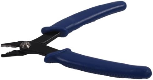 Jewelry Beading Bead Crimping Crimper Pliers Tool Press Plier 13cm (Blue)
