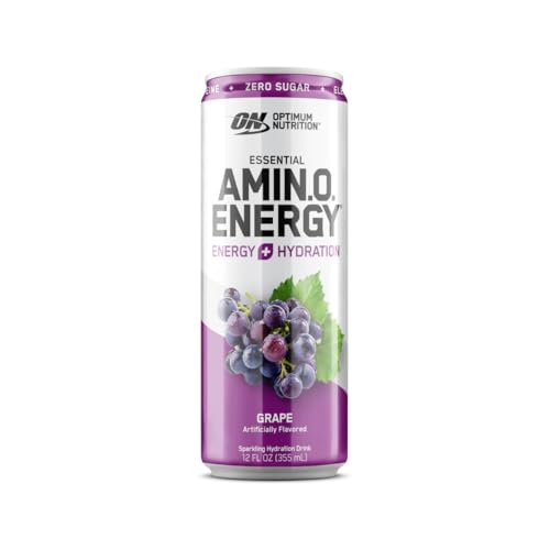 Optimum Nutrition Amino Energy Sparkling Hydration Drink, Electrolytes, Caffeine, Amino Acids