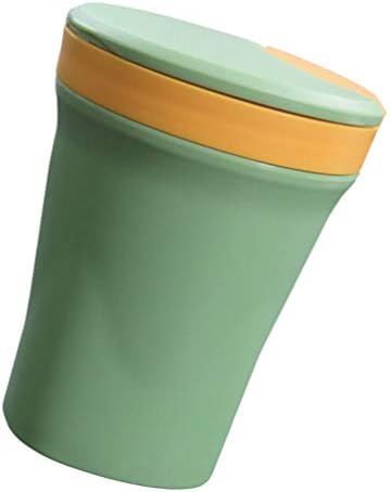 Cabilock ふた付きスープカップ450mlプラスチック製電子レンジ対応オートミールシリアルカップカバー付き断熱フードカップホットコールドスープ容器 アイスクリームカップヨーグルトカップグリーン Grupobelu Com