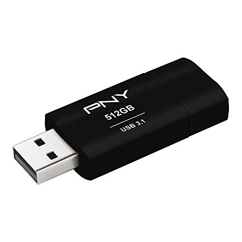 PNY P-FD512ELX-GE Elite-X 512GB USB 3.1 Flash Drive, Read Speeds up to 200MB/sec