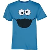 Sesame Street Blue Adult Cookie Monster Men's T-shirt