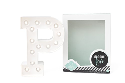American CraftsLove-P Marquee Letter, White