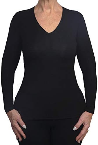 Slender Couture Bodyshaping V Neck Long Sleeve Tee