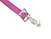 YiFeng Leather Lockable Ball Gag w/Lock Bondage Fetish Restraint Slave Roleplay Gimp 4 (Hot Pink, Long)
