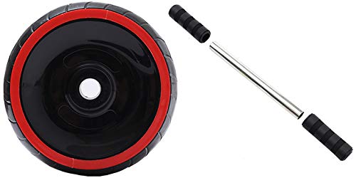 Chiconon-Ultra-Wide-AB-Roller-Wheel-with-Knee-Pad-Abdominal-Workout-Equipment-Fitness-Exercise-Wheel-Home-Gymnastics-Core-Training-BlackRed