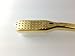 Piave Golden Plated Toothbrush Tynex Bristle Medium, Gold