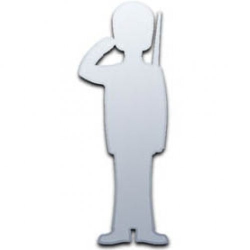 Soldier Saluting Mirror 35cm x 25cm