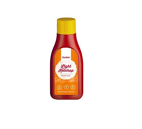 Xucker Light Tomato Ketchup With Erythritol, No Added Sugar,500 ml - Without Genetic Engineering, Vegan