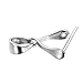 VALYRIA 1pc 925 Sterling Silver Plain Bail Pendant Clasp Pinch Charm Connector Findings (15.5mm(5/8