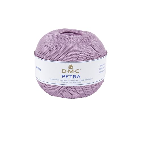 DMC Petra Yarn, 100% Cotton, Pastel Purple (5209), Size 5